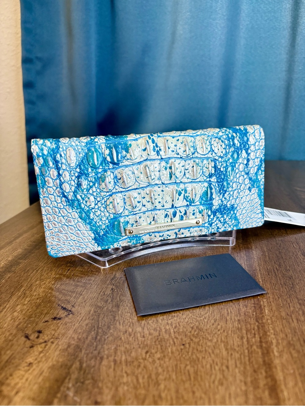 Brahmin NWT Ady - Mesmerized Melbourne - Snake Print - Metallic Silver